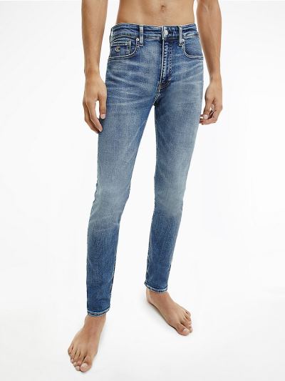 Calvin Klein Ruhák HU789784 | Calvin Klein Skinny Férfi Farmernadrág Kék